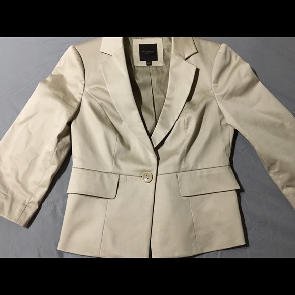 The Limited  Khaki jacket with cropped sleeves. - Picture 3 of 8